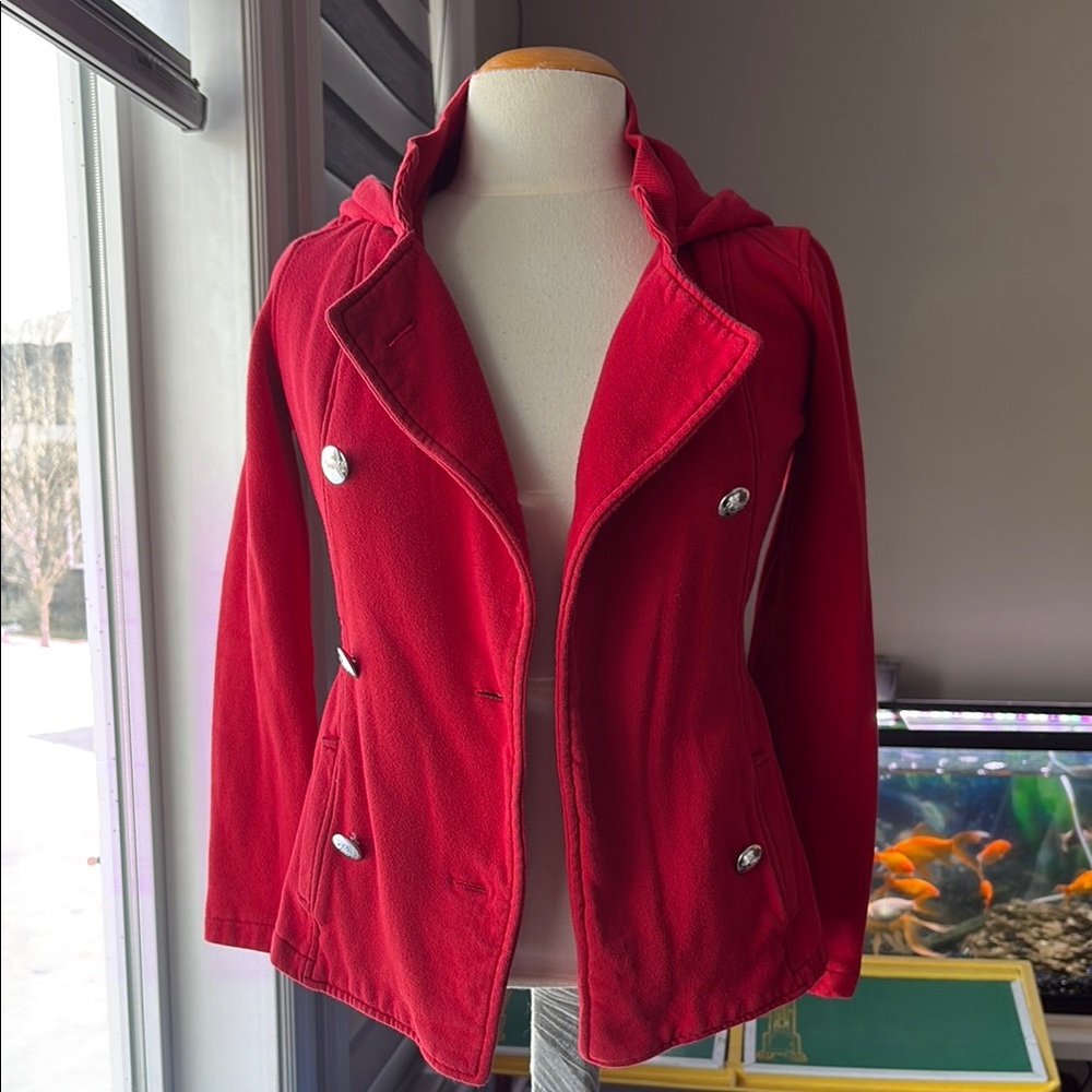 Guess double breasted hoodie
